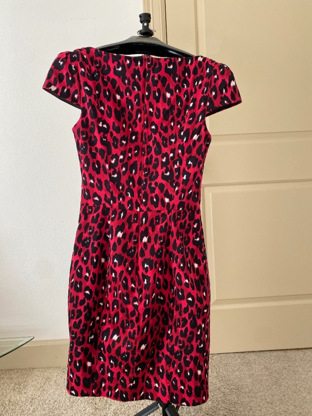 French Connection Red Leopard Dress
